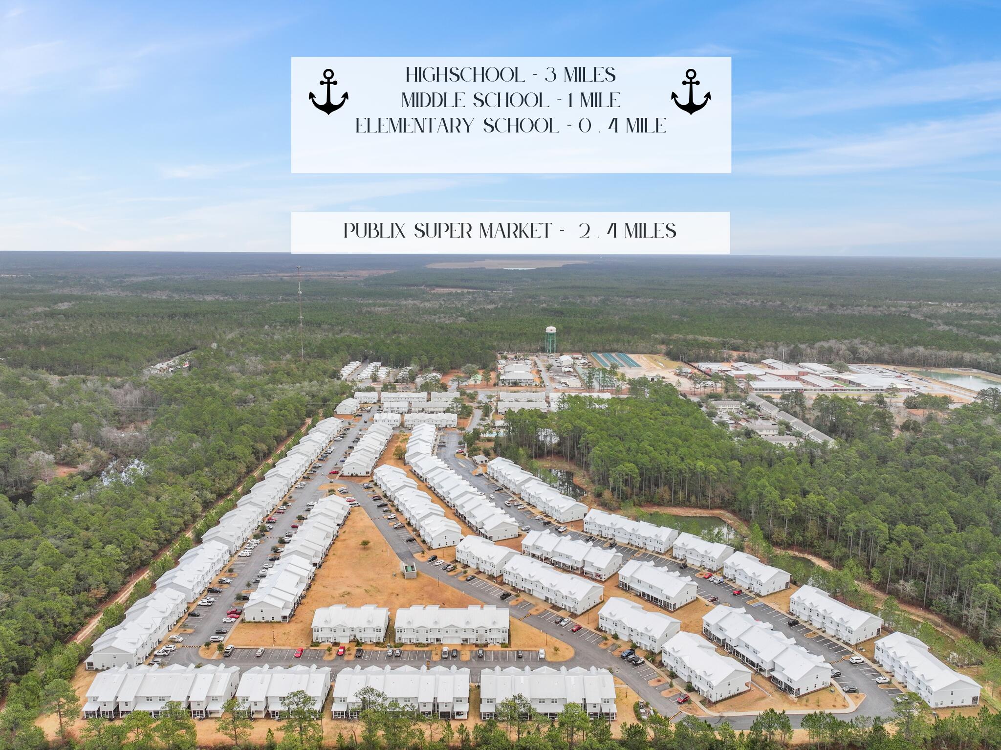 182 North Sand Palm Road Freeport, FL 32439 - Photo 35 of 38 a view of a water pond with green space