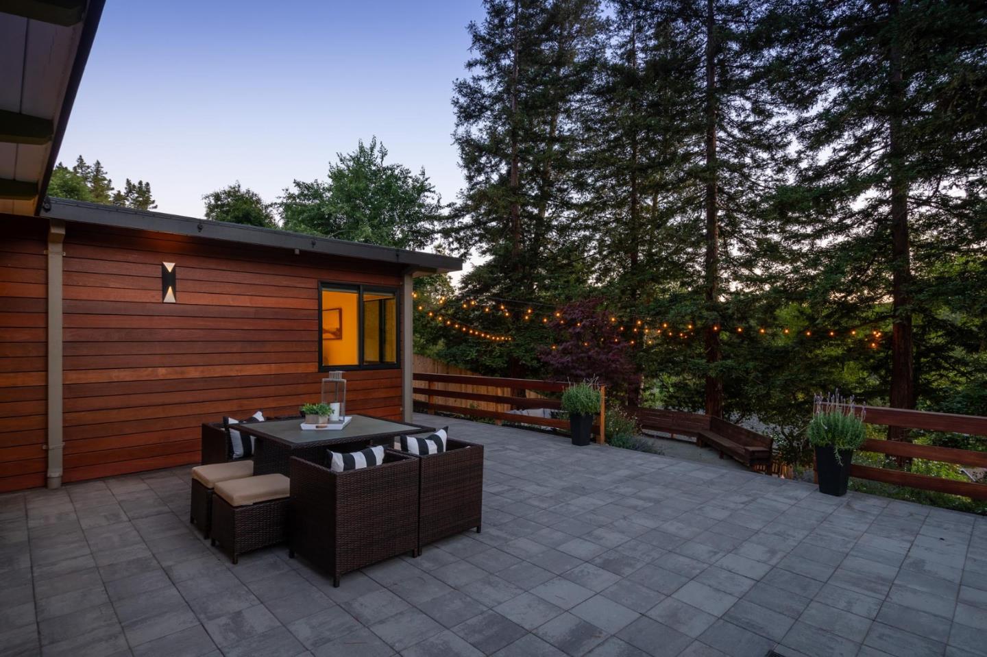 933 Janet Lane Lafayette, CA 94549 - Photo 27 of 30 a backyard of a house with barbeque oven and trees
