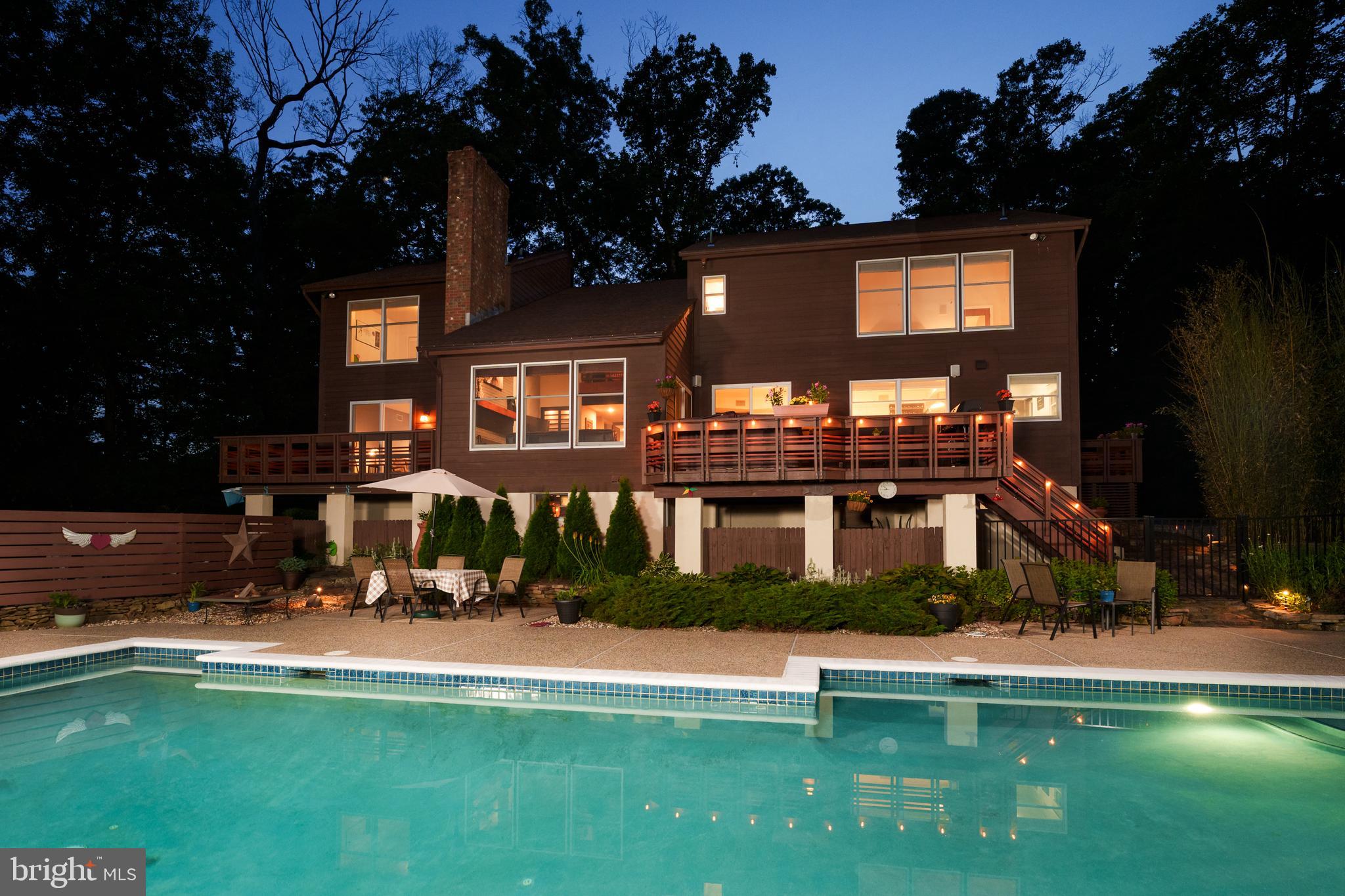 134 Reservoir Road Hopewell, NJ 08525 - Photo 25 of 37 Rear of home and pool