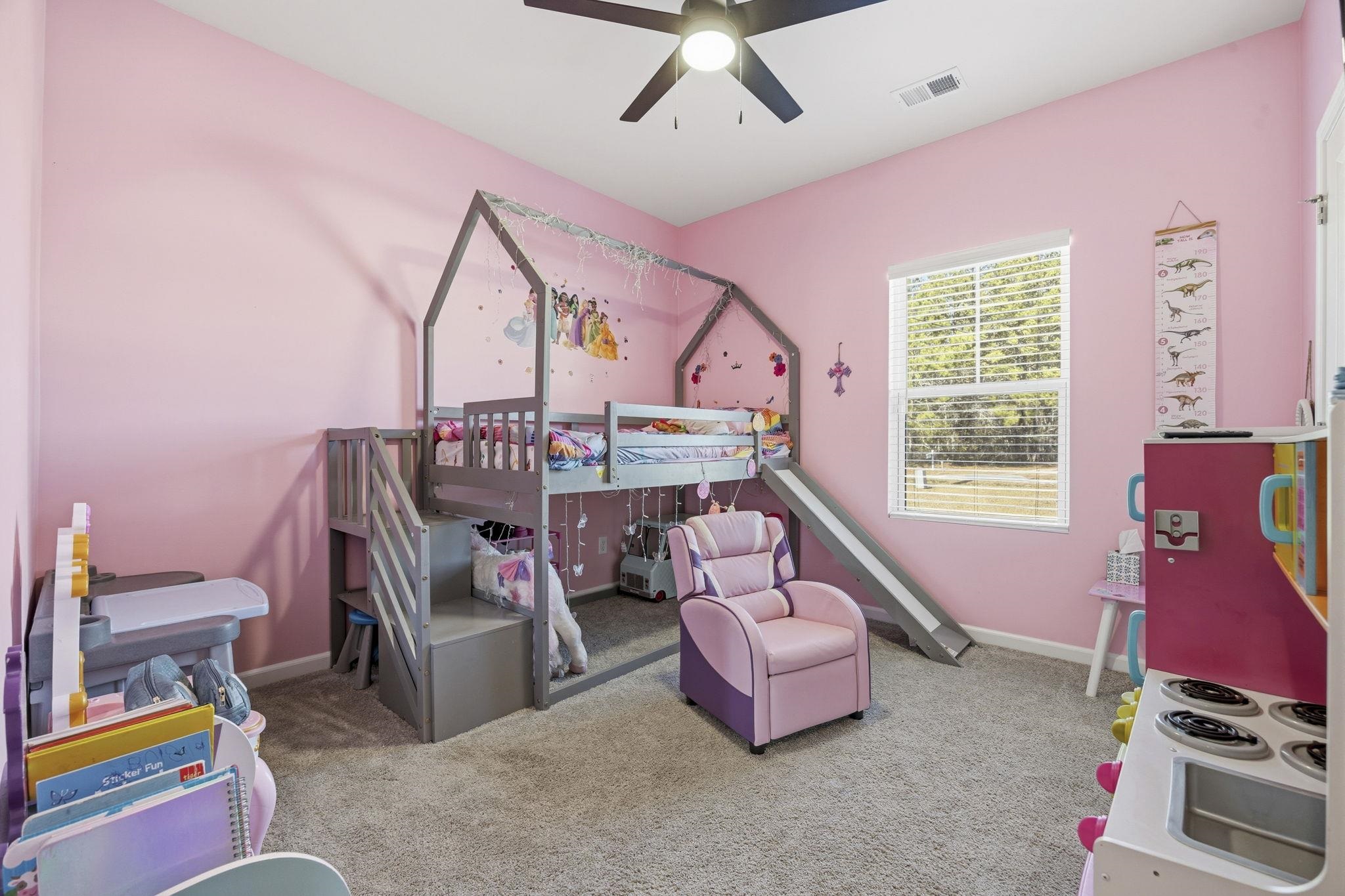 1010 Log Cabin Road Loris, SC 29569 - Photo 19 of 40 Bedroom with carpet and ceiling fan