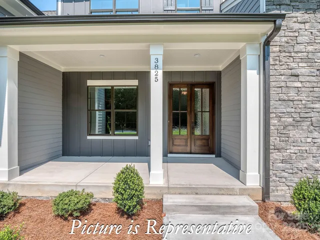 a front view of a house