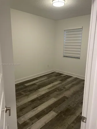 a view of small space with empty racks