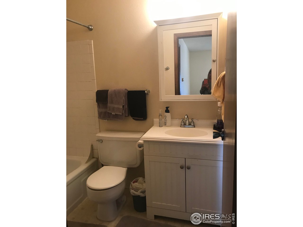 1705 Heatheridge Road, Unit H301 Fort Collins, CO 80526 - Photo 19 of 32 a bathroom with a toilet sink and mirror