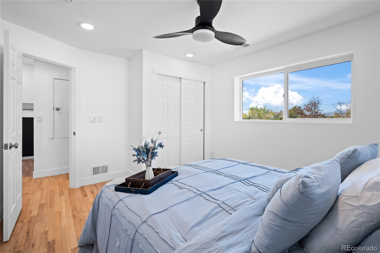 7921 Raleigh Street Westminster, CO 80030 - Photo 28 of 43 a bedroom with a bed and a painting on the wall