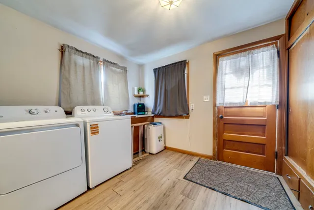 a room with storage and utility