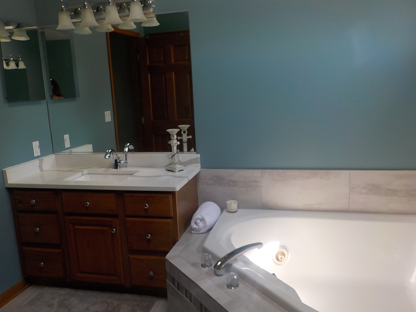 10144 Branch Road Rochelle, IL 61068 - Photo 22 of 38 a bathroom with a sink and a mirror