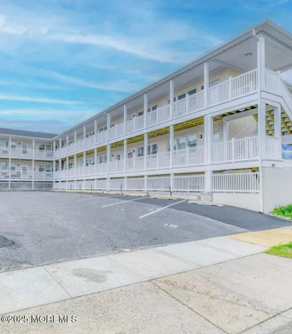 a view of building with windows