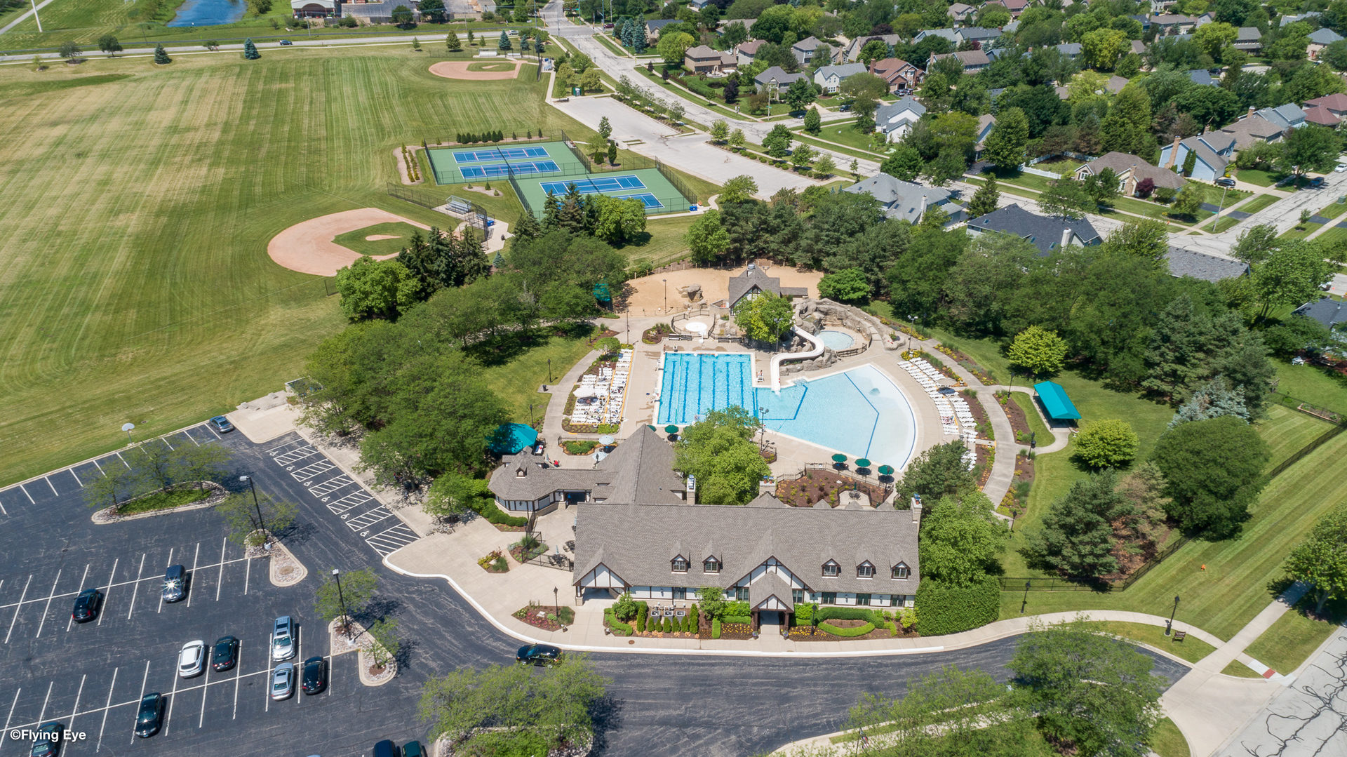 1135 Conan Doyle Road Naperville, IL 60564 - Photo 46 of 47 an aerial view of a house with a lake view