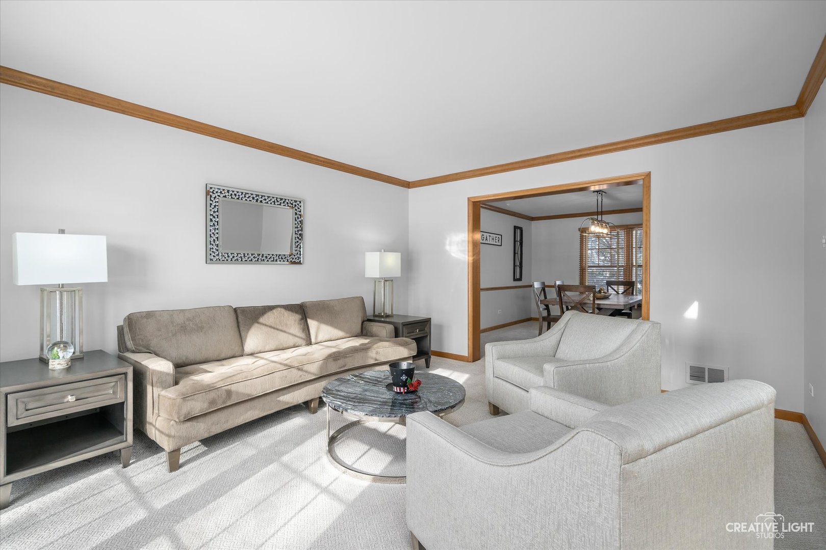 1135 Conan Doyle Road Naperville, IL 60564 - Photo 6 of 47 a living room with furniture and a lamp