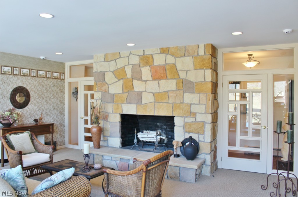 10100 Sherman Road Chardon, OH 44024 - Photo 13 of 25 2nd Fireplace in the Family Room or could be your Media Room.