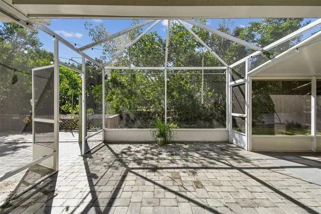 a view of a house with a patio