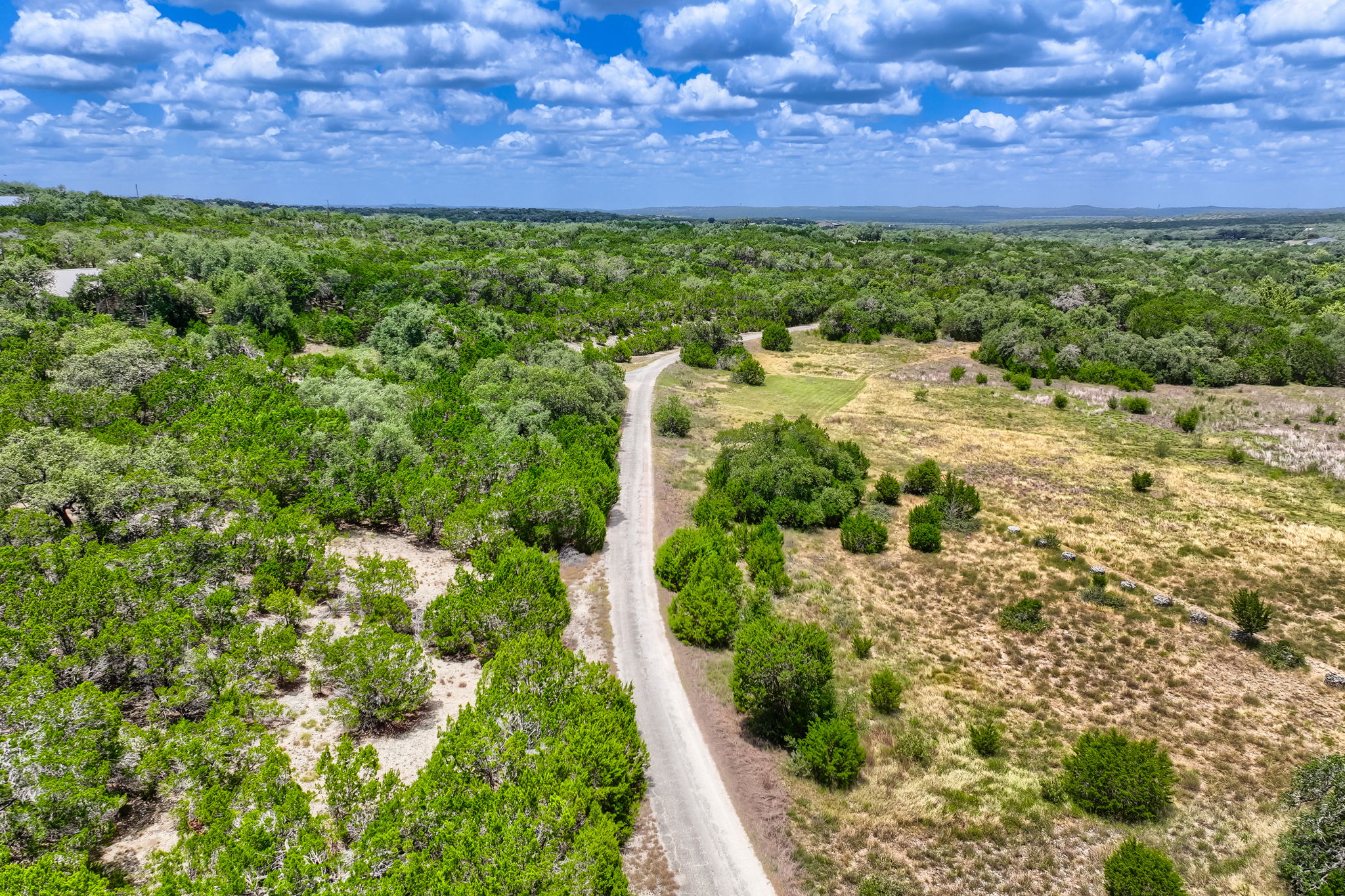 12501 Fitzhugh Road Austin, TX 78736 - Photo 4 of 40 A long winding private drive meanders through a generous lot surrounded by native trees and verdant fields.