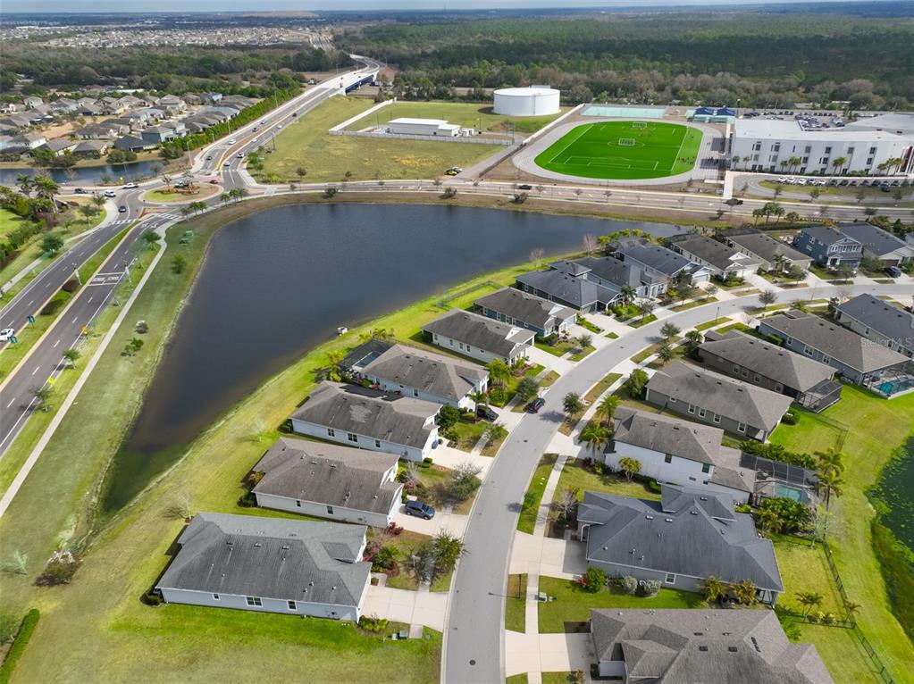 5418 Silver Sun Drive Apollo Beach, FL 33572 - Photo 6 of 65 an aerial view of a house with a ocean view