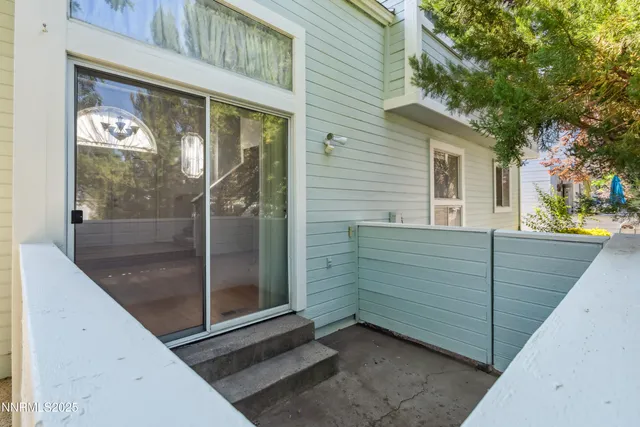 a view of a house with a door