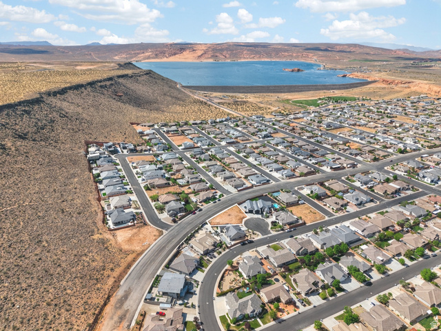 3250 West 78d Hurricane, UT 84737 - Photo 4 of 6 Aerial perspective of suburban area with a water and mountain view