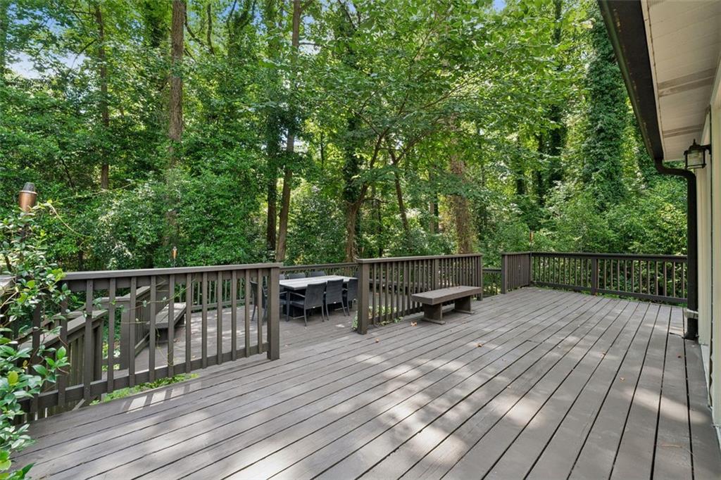 3675 Toxaway Court Chamblee, GA 30341 - Photo 24 of 37 a view of deck with wooden floor and seating space