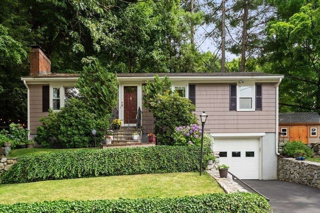 1 Bow Street Wellesley, MA 02481 - Photo 3 of 37 front view of house with a yard