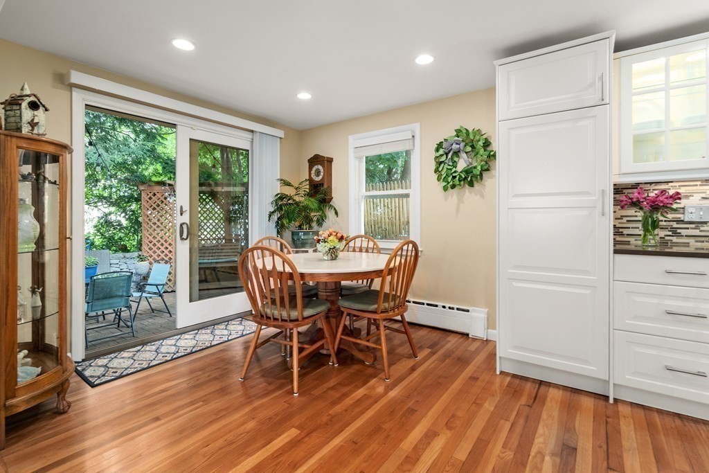 1 Bow Street Wellesley, MA 02481 - Photo 8 of 37 a dining room with furniture window and wooden floor