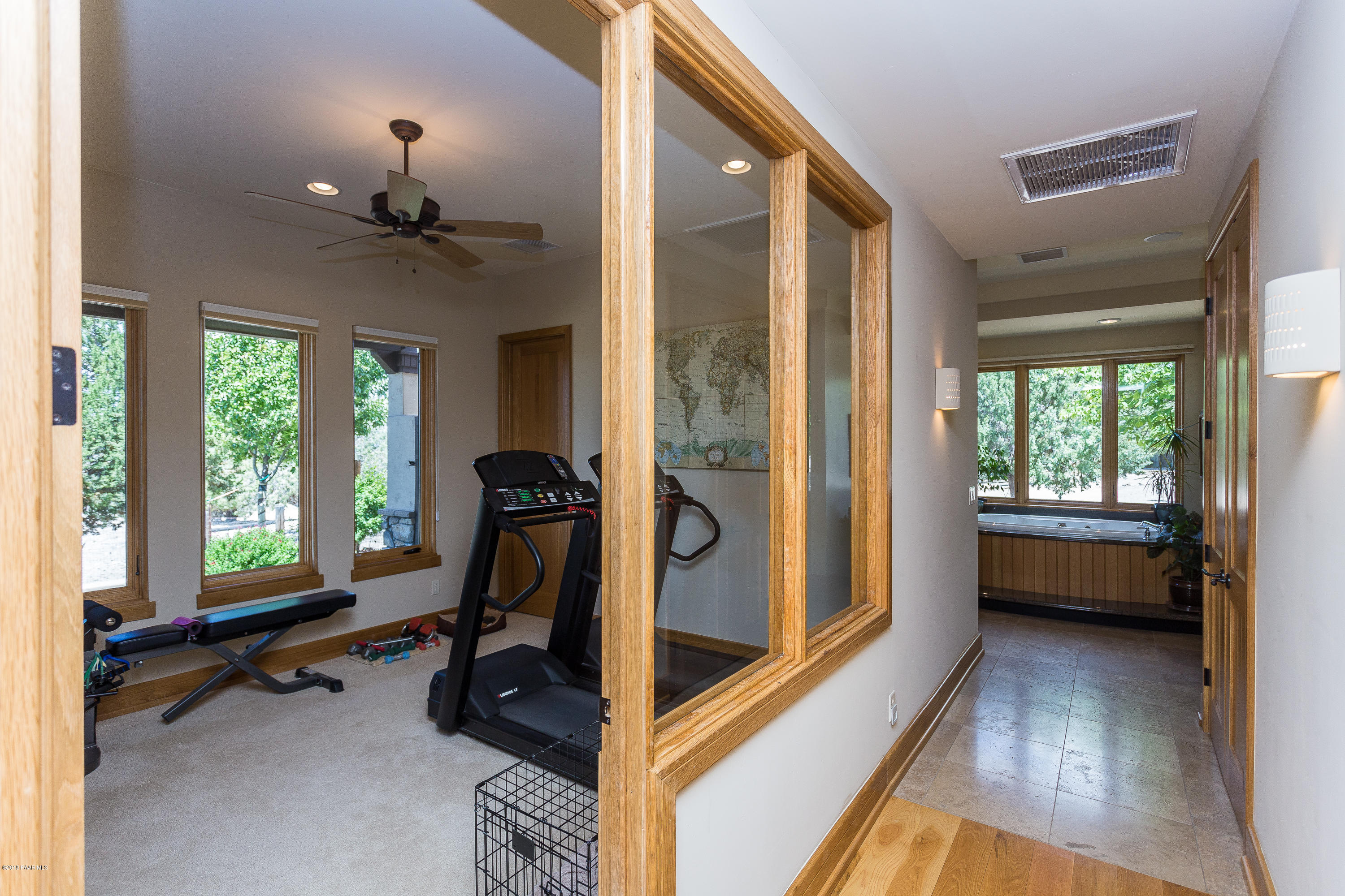 18401 Crossroads Ranch Road Prescott, AZ 86305 - Photo 16 of 51 a view of a room with gym equipment