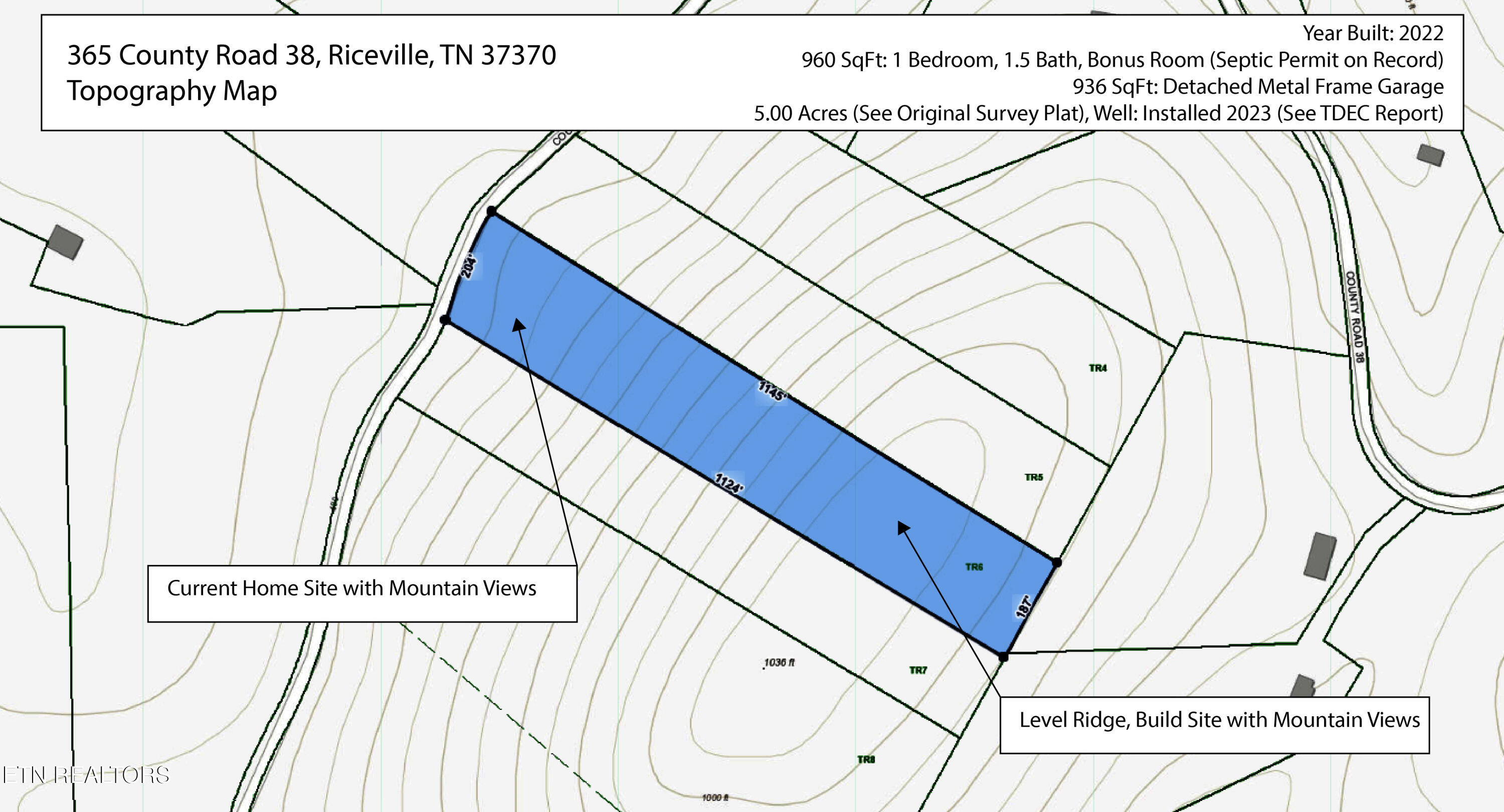 365 County Road 38 Riceville, TN 37370 - Photo 28 of 30 Toporaphy Map
