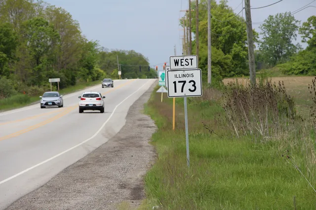 a view of a lake from a yard