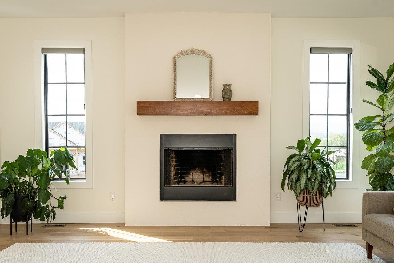 130 Millview Drive Bridgewater, VA 22812 - Photo 32 of 74 a living room with a potted plant and a fireplace