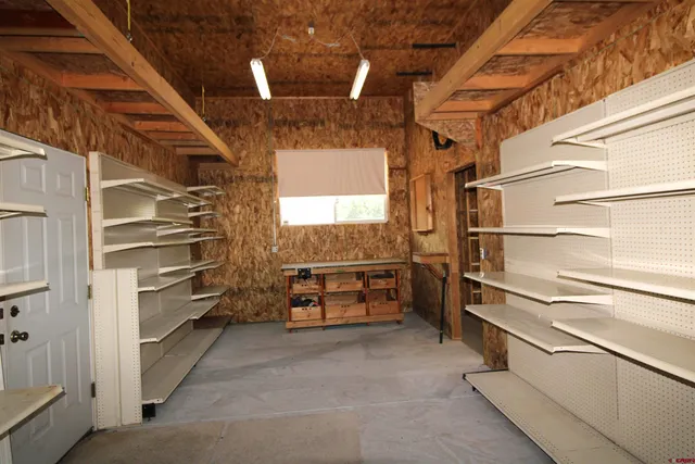 a view of storage and utility room