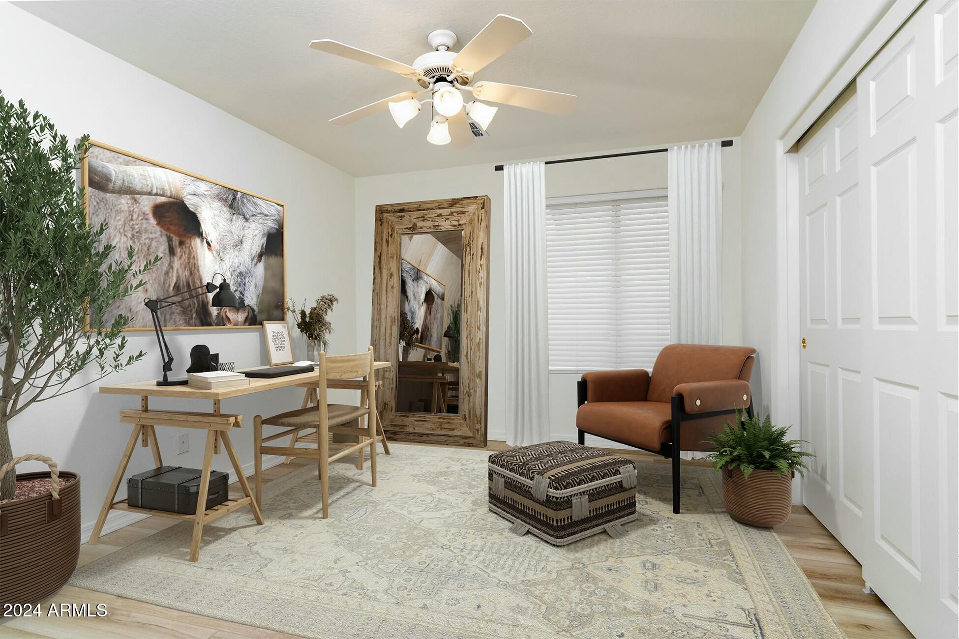 10169 East Dinosaur Ridge Road Gold Canyon, AZ 85118 - Photo 34 of 43 Virtual staged middle bedroom