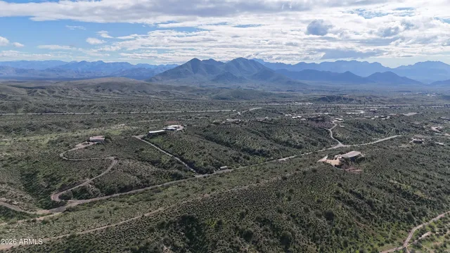 a view of city and mountain