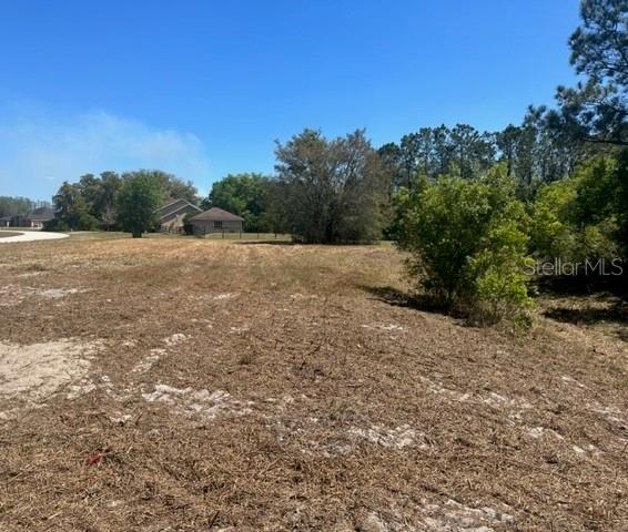 a view of an outdoor space with mountain view