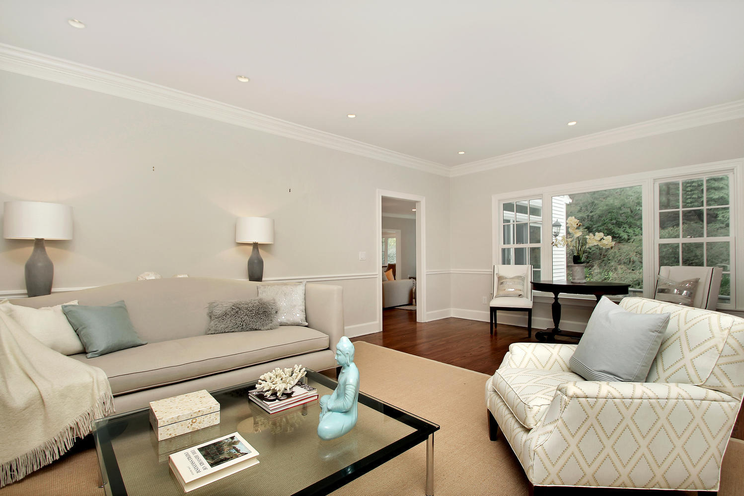 222 Marshall Ridge Road New Canaan, CT 06840 - Photo 20 of 49 a living room with furniture and a large window