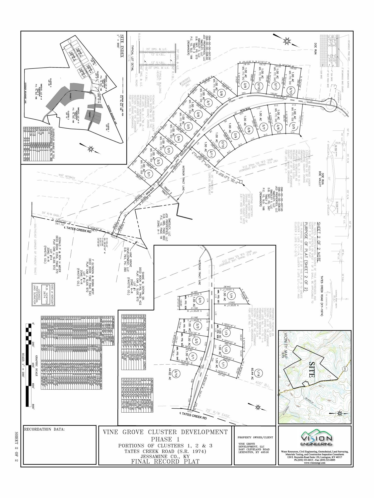 118 Doe Road Nicholasville, KY 40356 - Photo 7 of 9 Vine Grove Phase 1 FRP- Sheet 2 of 2