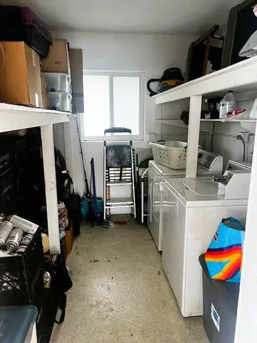 a room with storage and utility