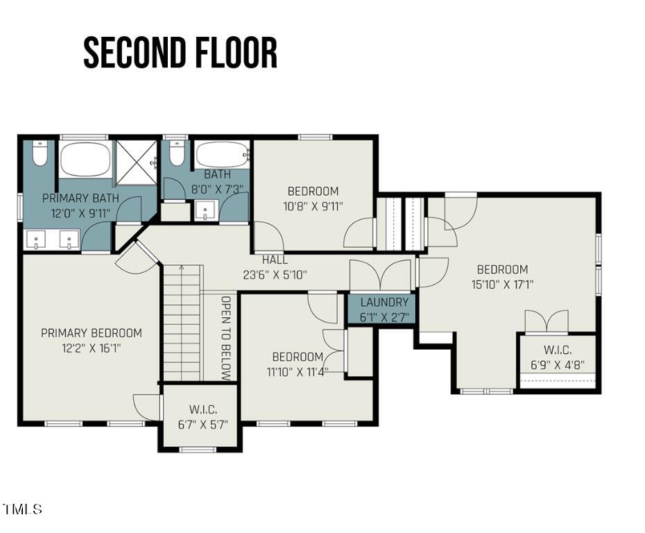 2204 Dunlin Lane Raleigh, NC 27614 - Photo 30 of 32 a picture of a book shelf