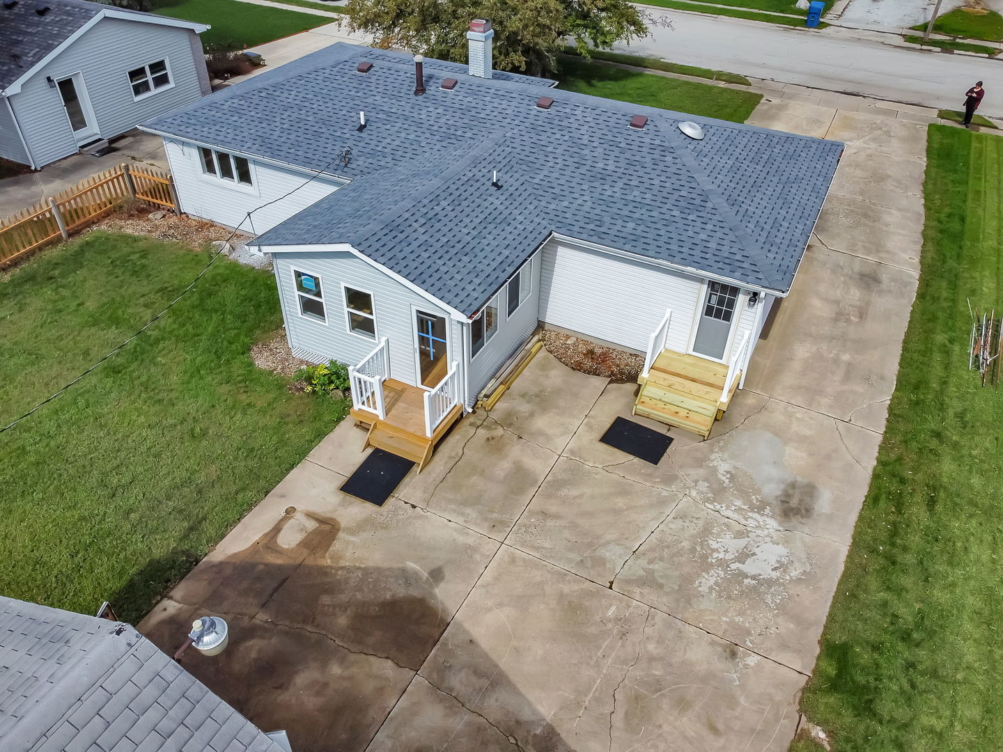 53 Duncan Drive Bourbonnais, IL 60914 - Photo 29 of 49 an aerial view of a house with a yard and garage