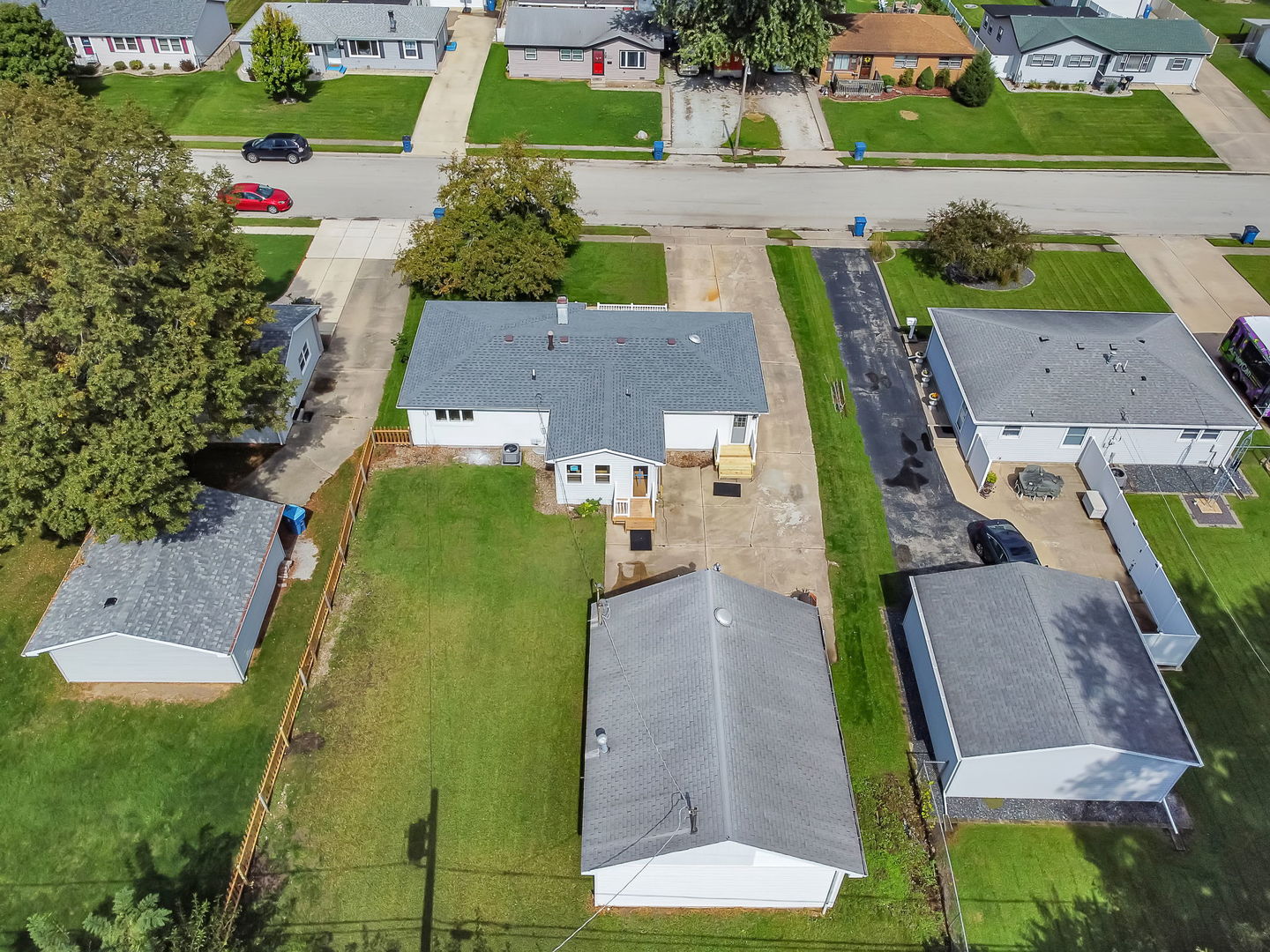 53 Duncan Drive Bourbonnais, IL 60914 - Photo 40 of 49 an aerial view of a house with a garden