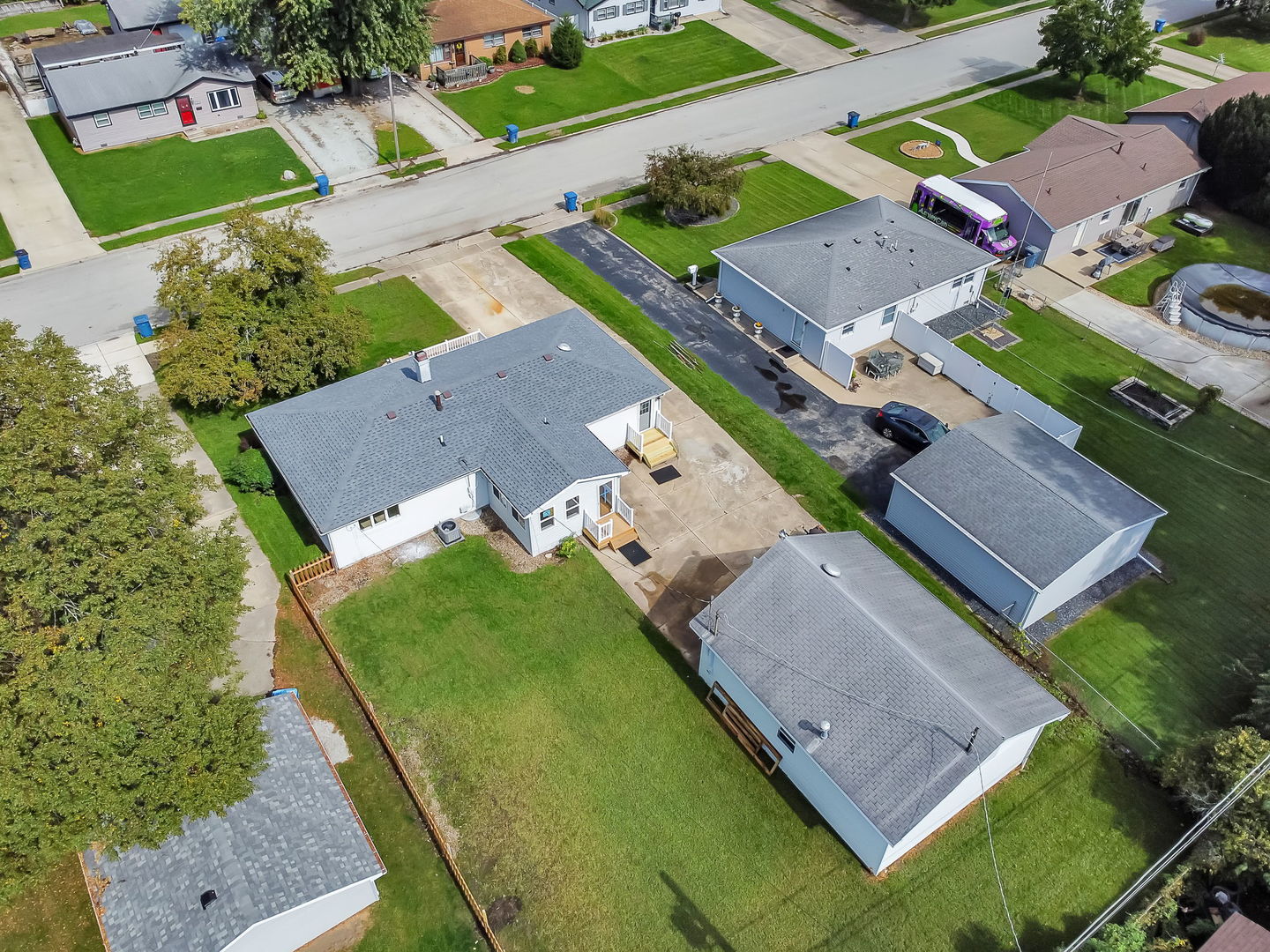 53 Duncan Drive Bourbonnais, IL 60914 - Photo 41 of 49 an aerial view of a house with a garden