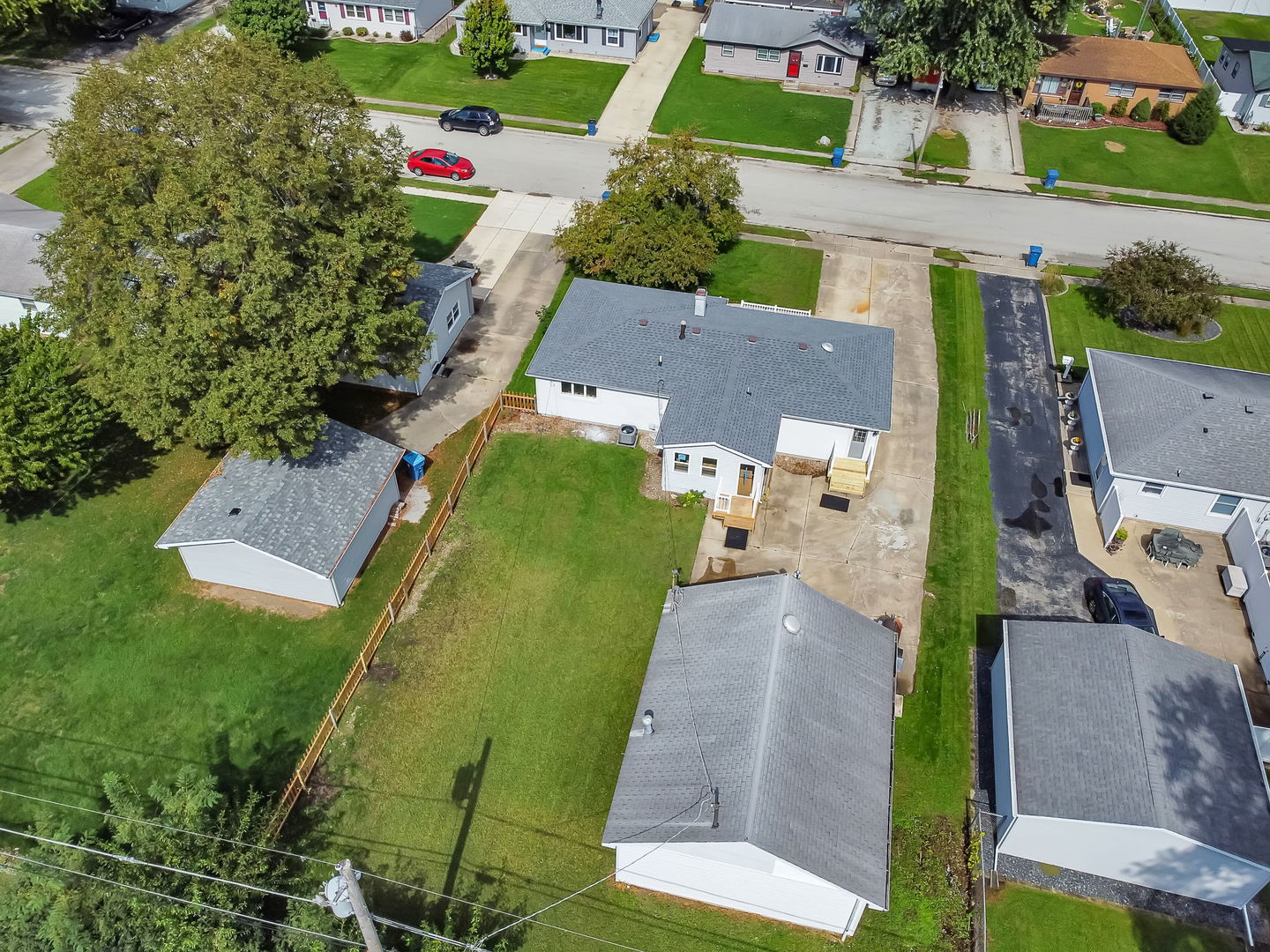 53 Duncan Drive Bourbonnais, IL 60914 - Photo 42 of 49 an aerial view of a house with a garden