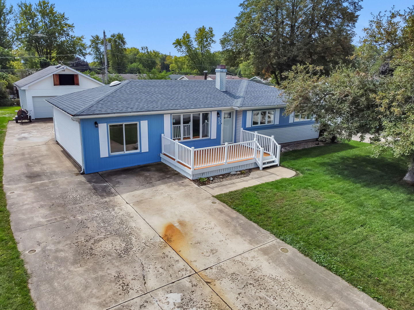 53 Duncan Drive Bourbonnais, IL 60914 - Photo 49 of 49 a front view of a house with garden