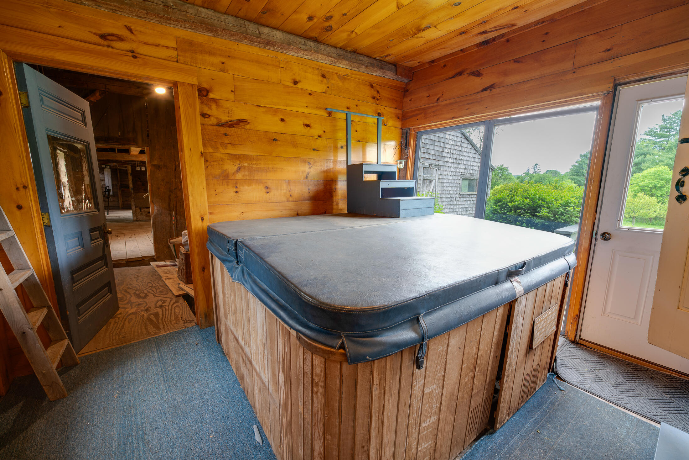 72 Dutch Gap Road Chesterville, ME 04938 - Photo 35 of 51 sunroom/hot tub