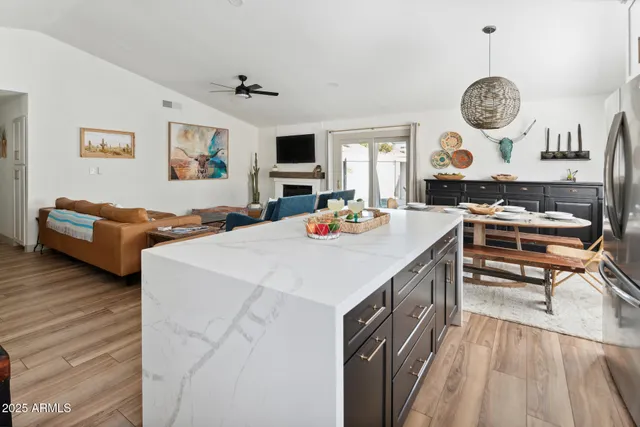 a very nice looking room with a large window