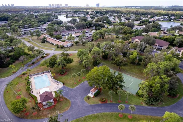 a view of a garden with flowers