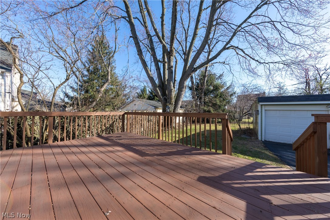 3996 Rosemond Road Cleveland Heights, OH 44121 - Photo 25 of 29 The huge wooden deck across the rear of the house. A wonderful additional living space, absolutely ideal for relaxing or entertaining with family and friends