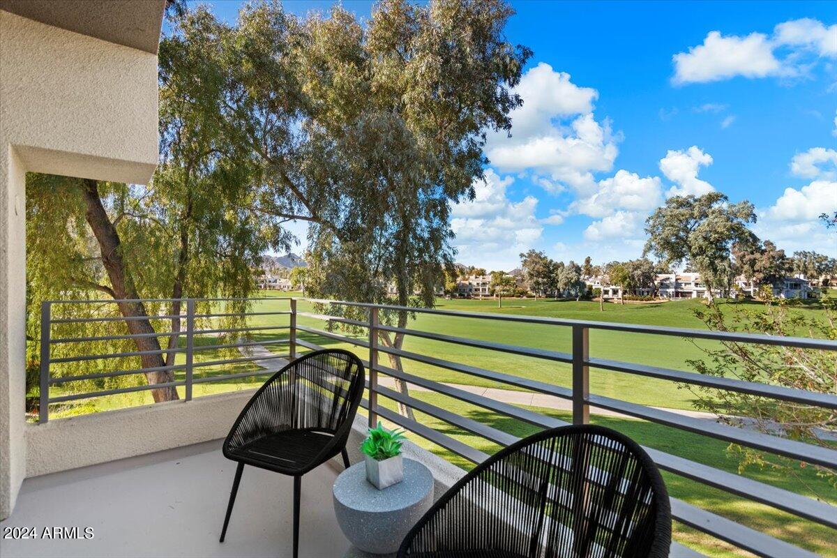 7222 East Gainey Ranch Road, Unit 126 Scottsdale, AZ 85258 - Photo 27 of 63 Master Balcony View