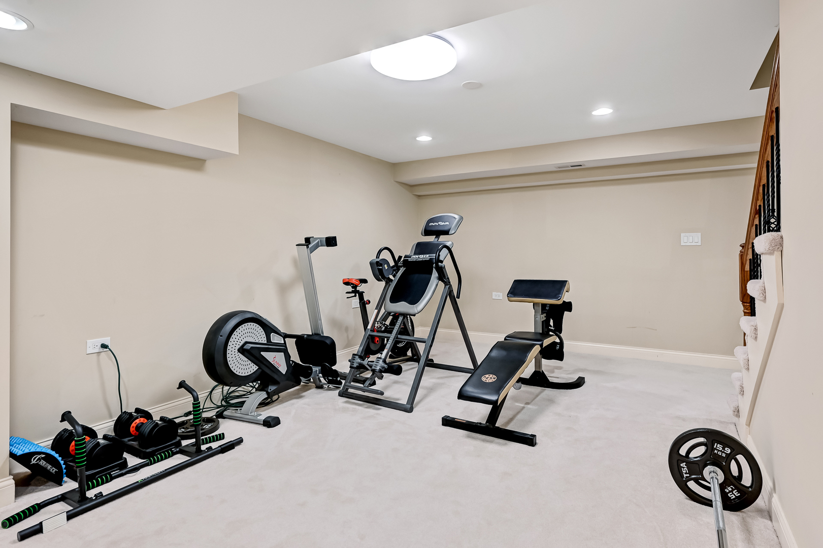 2 Carriage Lane Lemont, IL 60439 - Photo 32 of 44 a view of a room with gym equipment