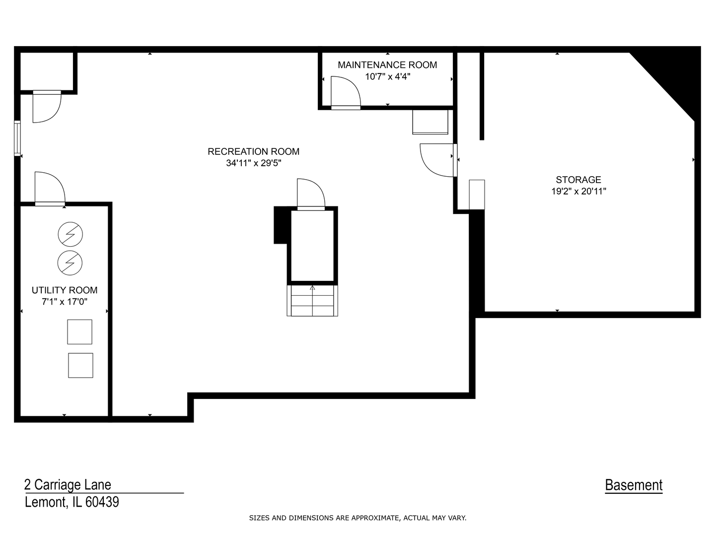 2 Carriage Lane Lemont, IL 60439 - Photo 44 of 44 a picture of a floor plan