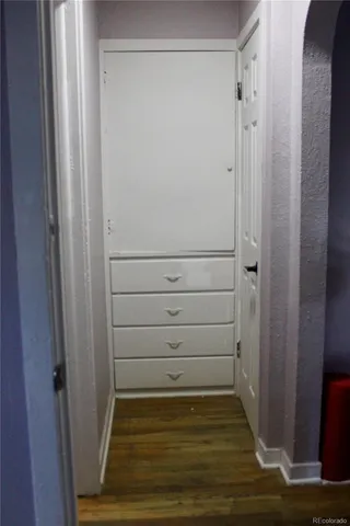 a view of walk in closet