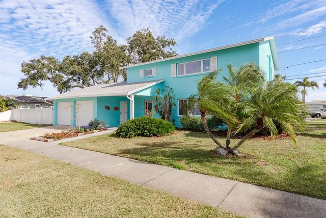 a view of a house with a patio