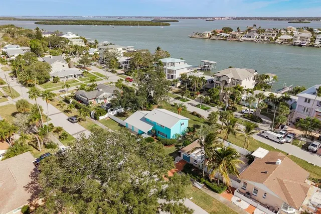 an aerial view of a city with lots of residential buildings