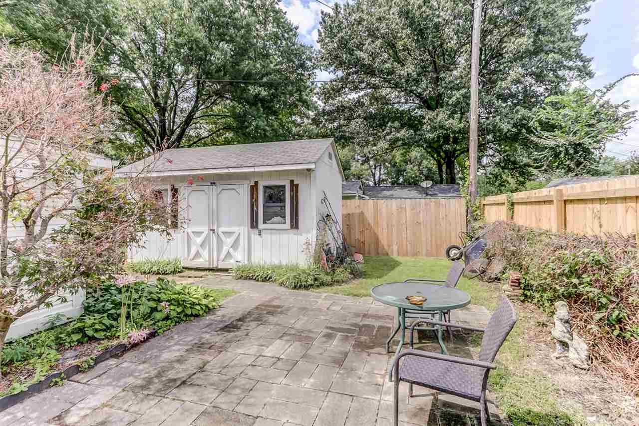 1566 Marcia Road Memphis, TN 38117 - Photo 22 of 23 a backyard of a house with table and chairs